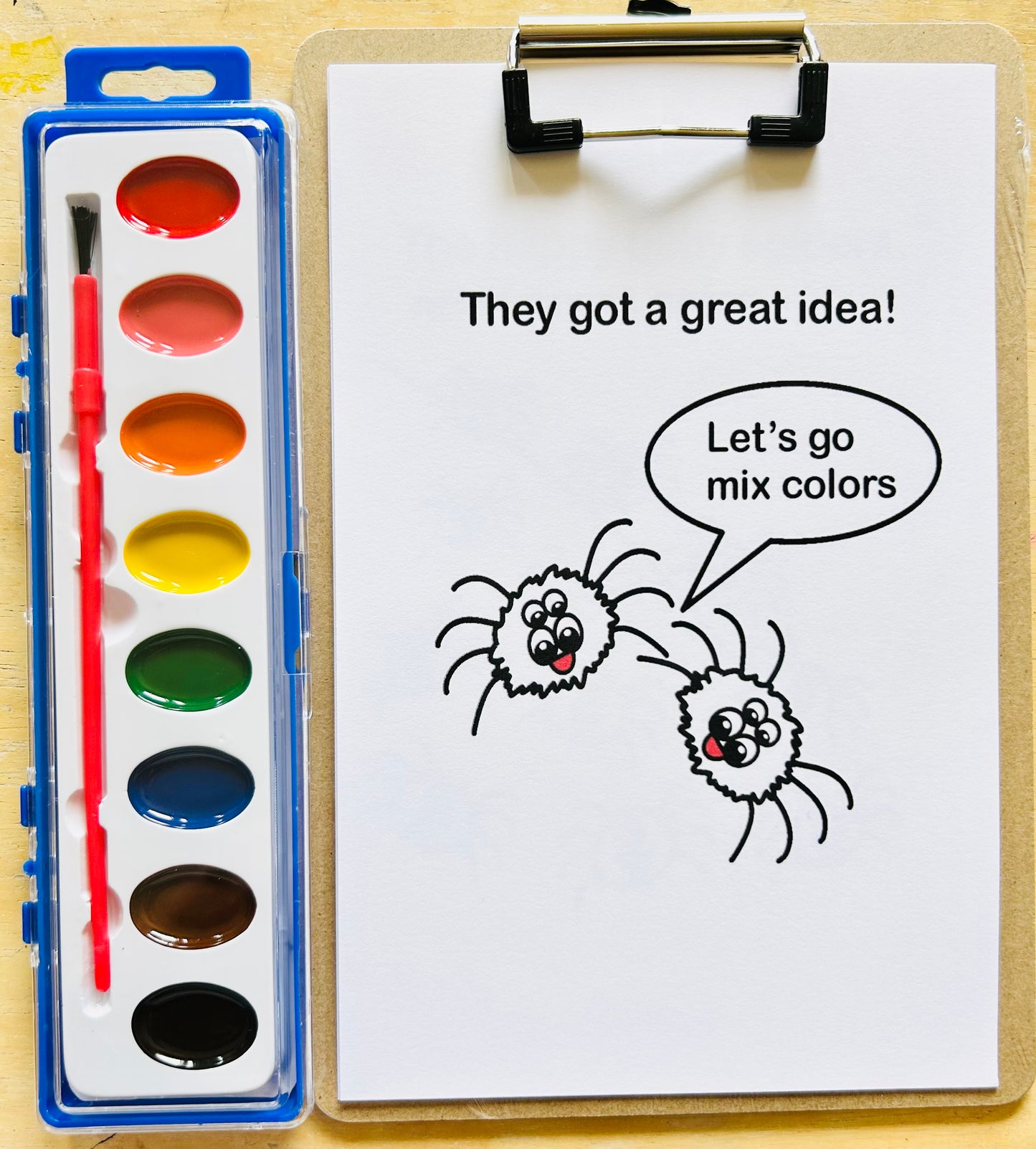 Rainboweb Colors Learning Book with Coloring Kit for Kids