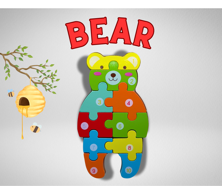 A1- Montessori Wooden Puzzle Set for Kids (6-puzzles)