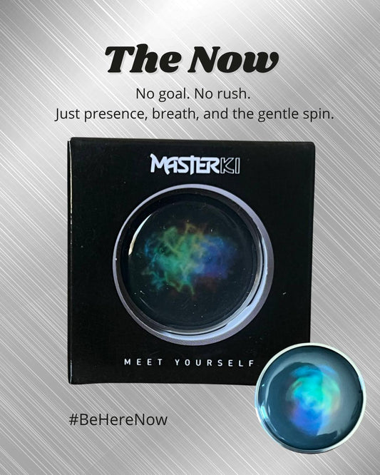 MasterKi Fidget Coin- The Now: Kinetic Desk Toy for Focus & Stress Relief, Desk Toy for Concentration & Relaxation, for Adults & Kids